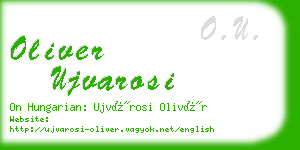 oliver ujvarosi business card